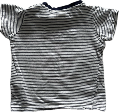 Seed Heritage Short Sleeved T-Shirt Baby Age 0 Navy & White Stripes