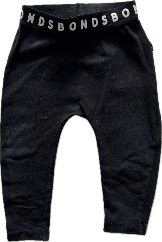 Bonds Leggings / Trousers Baby Age 0 Black