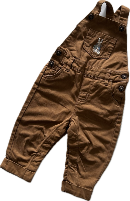 Peter Rabbit Baby Dungarees Age 0 Brown