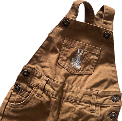 Peter Rabbit Baby Dungarees Age 0 Brown