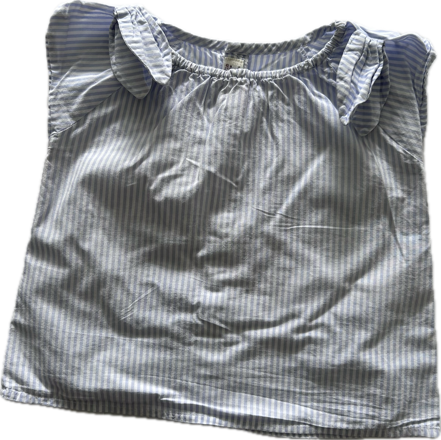 Zara Sleeveless Blouse Age 1  Blue & White Stripes