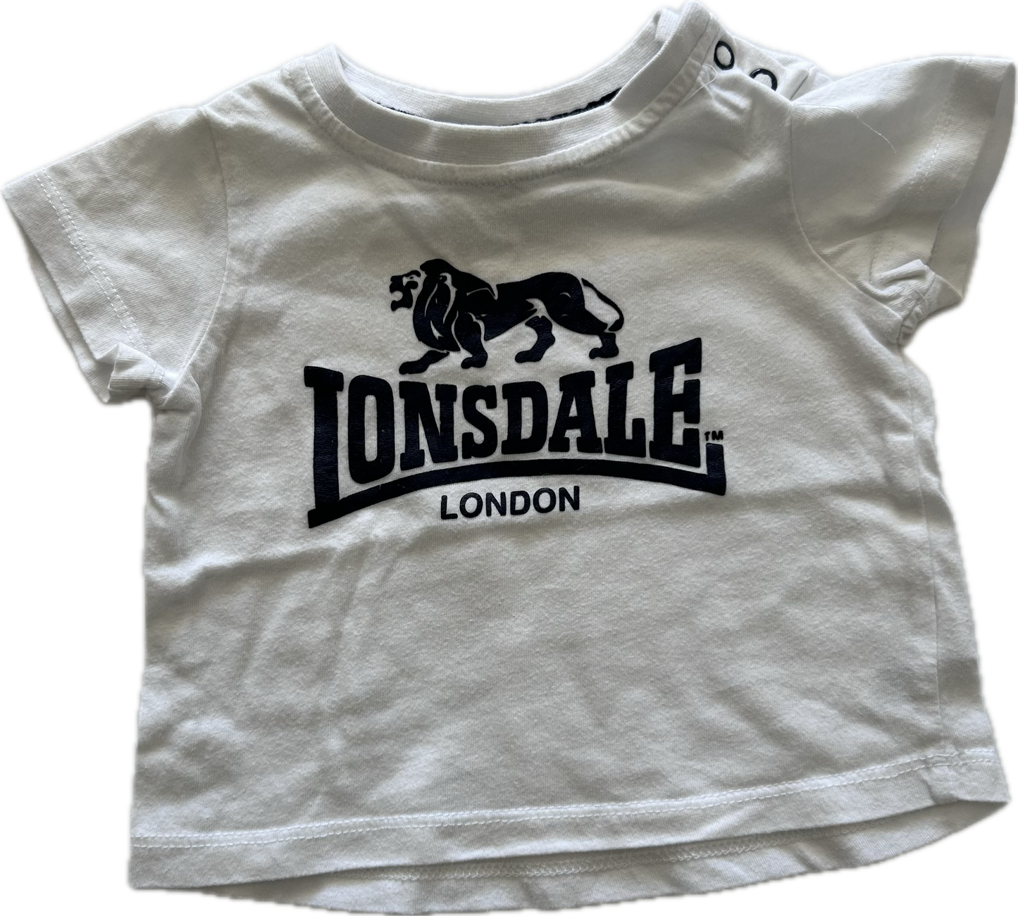 Lonsdale Short Sleeved T-Shirt Baby Age 00 White