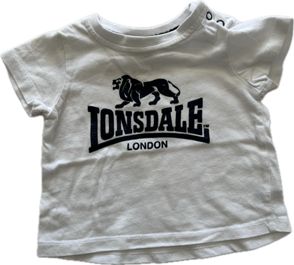 Lonsdale Short Sleeved T-Shirt Baby Age 00 White