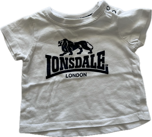 Lonsdale Short Sleeved T-Shirt Baby Age 00 White