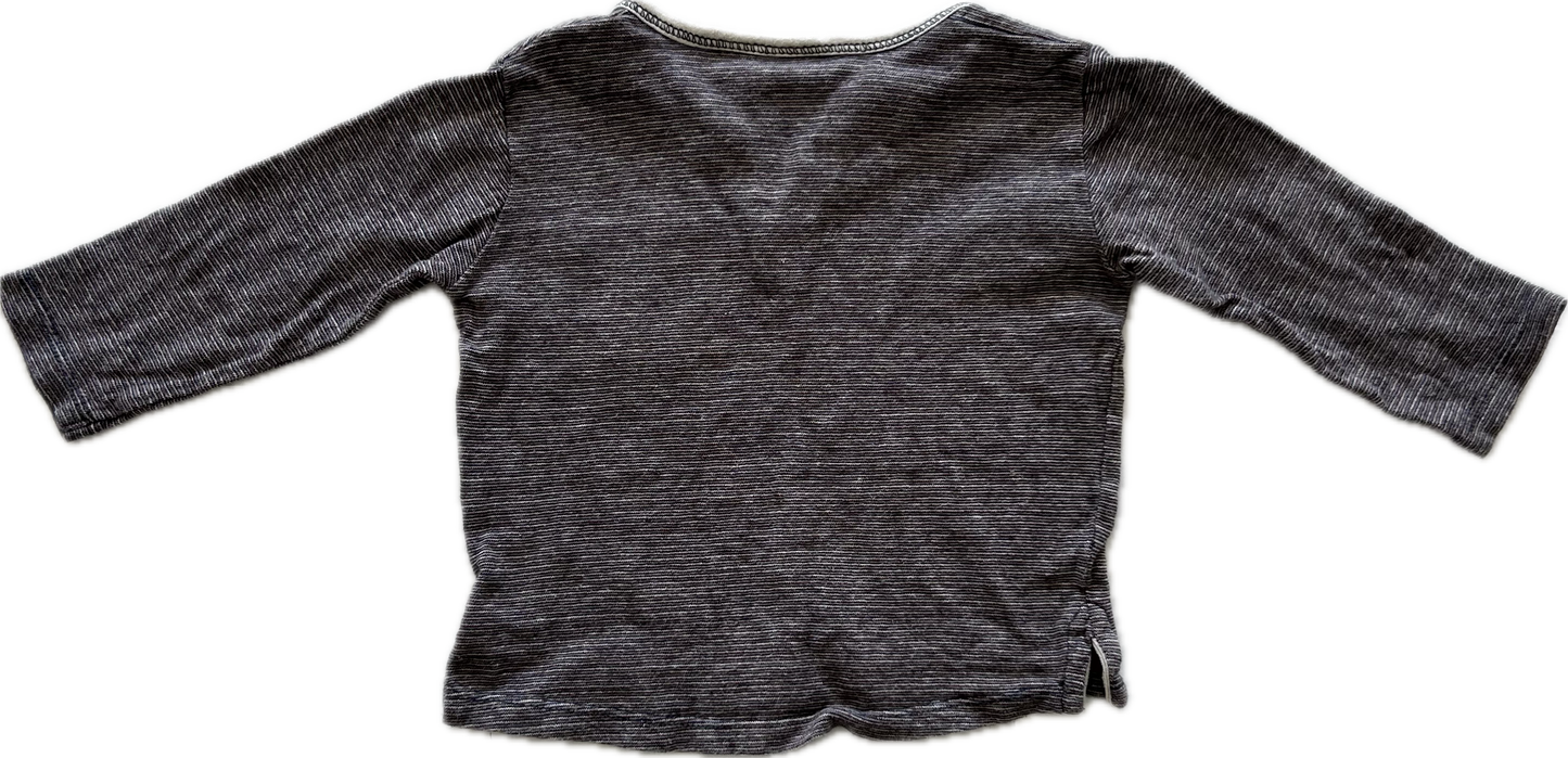Zara Long Sleeved T-Shirt Age 0 Brown Tones