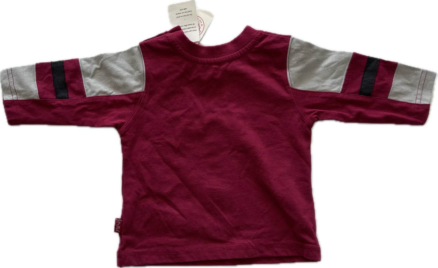 Pumpkin Patch Long Sleeved T-Shirt NEW Age 00 Red with Robot