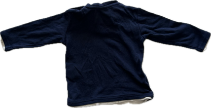 Zara Long Sleeved T-Shirt Age 0 Navy Blue