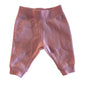Kids & Co Age 000 trousers / baby trackpants in pink with ribbed waistband and ankle cuffs — gently loved condition.