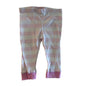 Sprout Age 00 trousers / leggings in pink and white with horizontal stripes, solid pink cuffs.