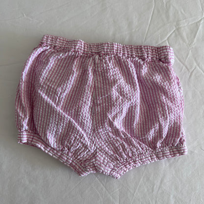 Cotton On Shorts Baby Age 0 Pink and White Seersucker Stripes