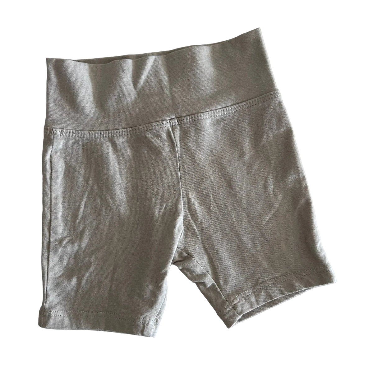 Australian Cotton Favourites Age 00 bike shorts in beige with plain — gently loved condition.