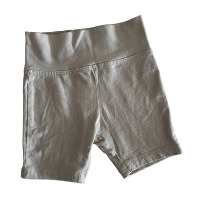 Australian Cotton Favourites Age 00 bike shorts in beige with plain — gently loved condition.