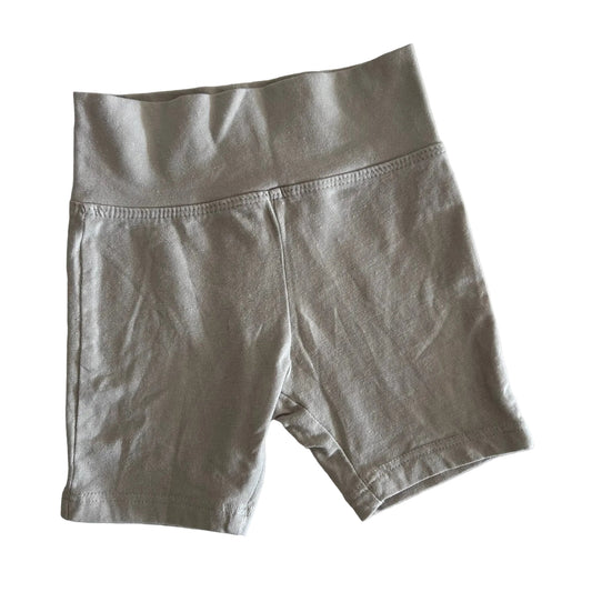 Australian Cotton Favourites Age 00 bike shorts in beige with plain — gently loved condition.