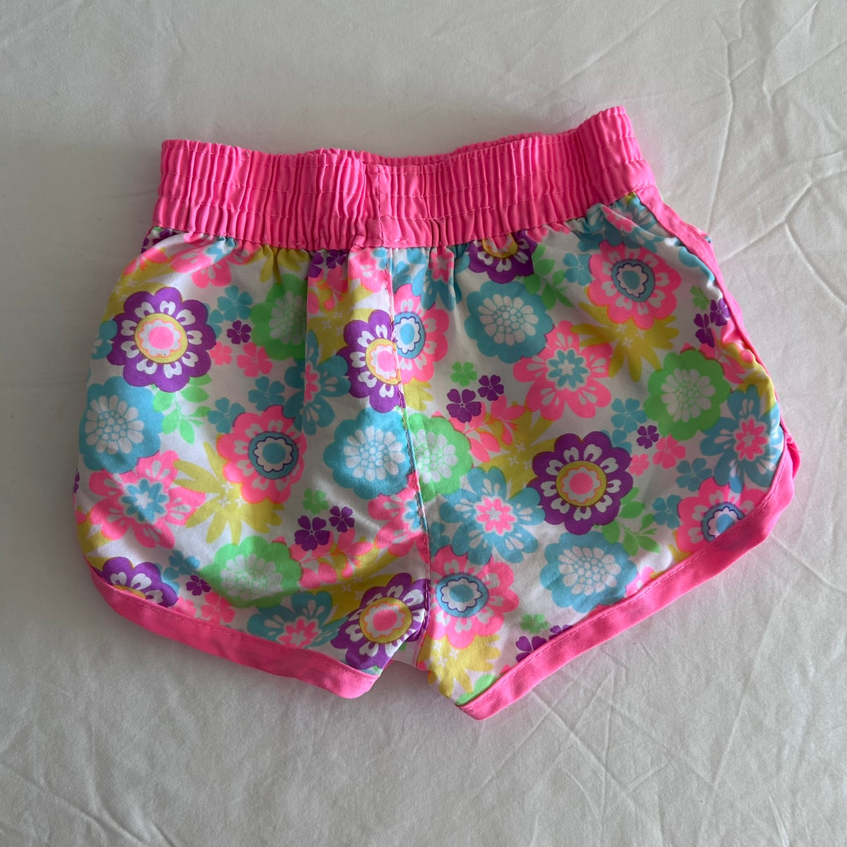 Tiny Little Wonders Shorts Age 00 Pink and White Floral Print