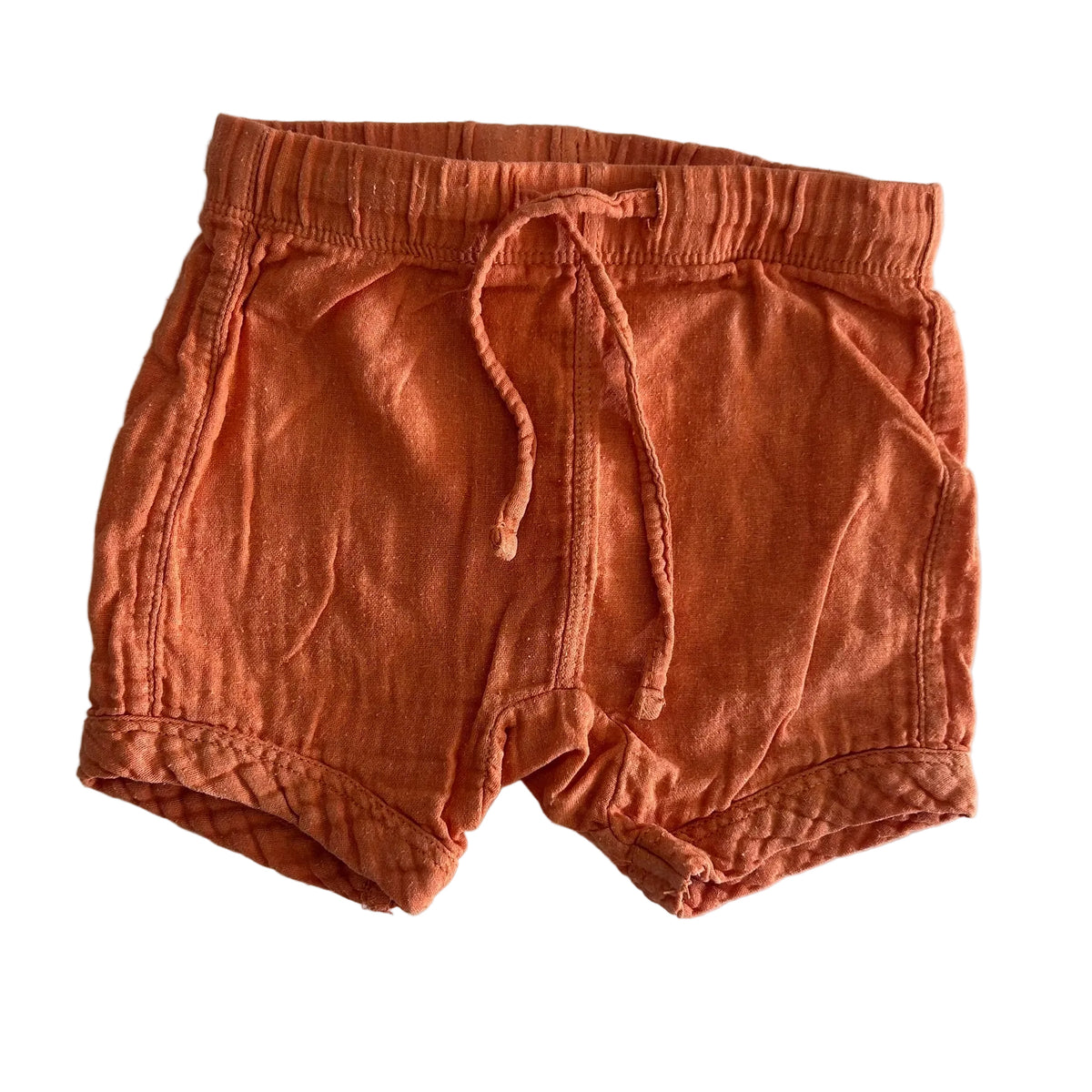 Baby Baby Age 00 shorts in burnt orange with plain — gently loved condition.