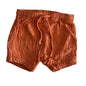 Baby Baby Age 00 shorts in burnt orange with plain — gently loved condition.
