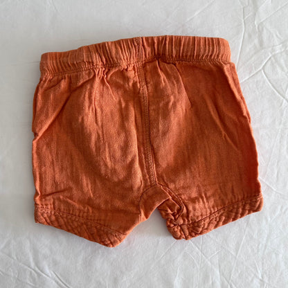 Baby Baby Cotton Shorts Baby Age 00 Burnt Orange