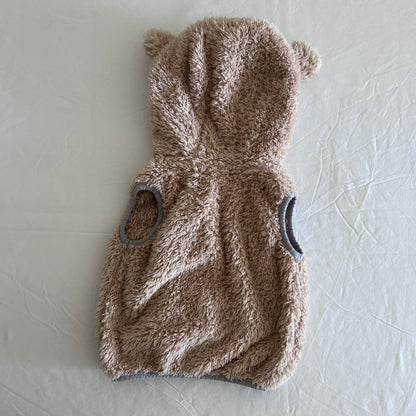 Baby Berry Sleeveless Hoody Age 1 Beige Bear Ears