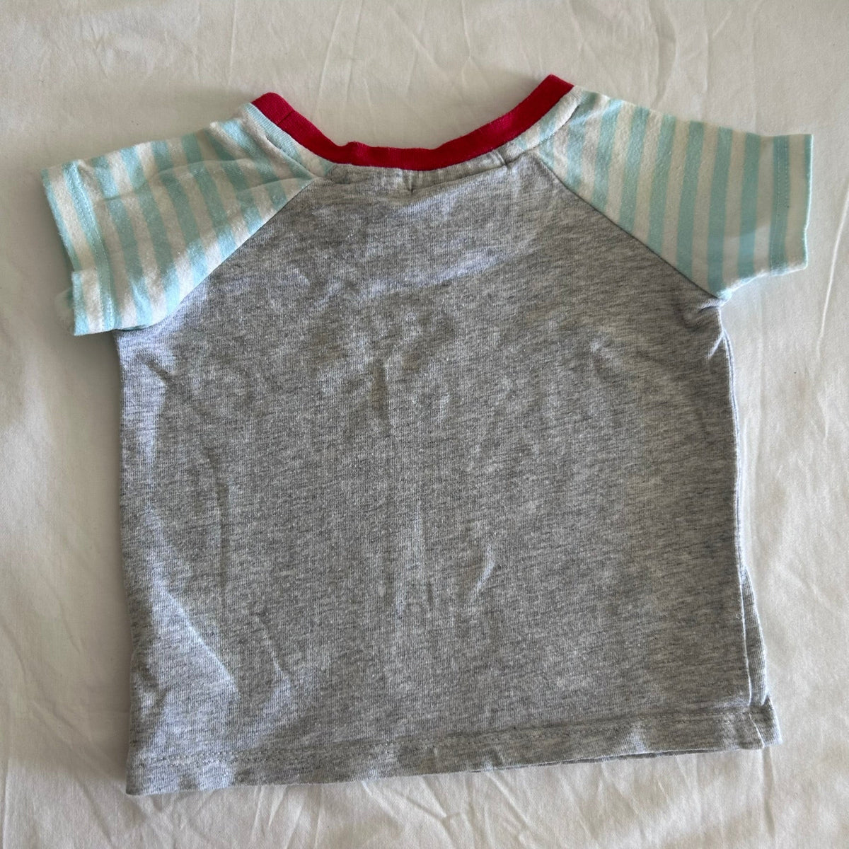 Peter Alexander T-shirt Age 000 Grey & Multicolour 'happy'