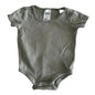 Anko Age 00 short sleeve bodysuit in sage green with plain — gently loved condition.