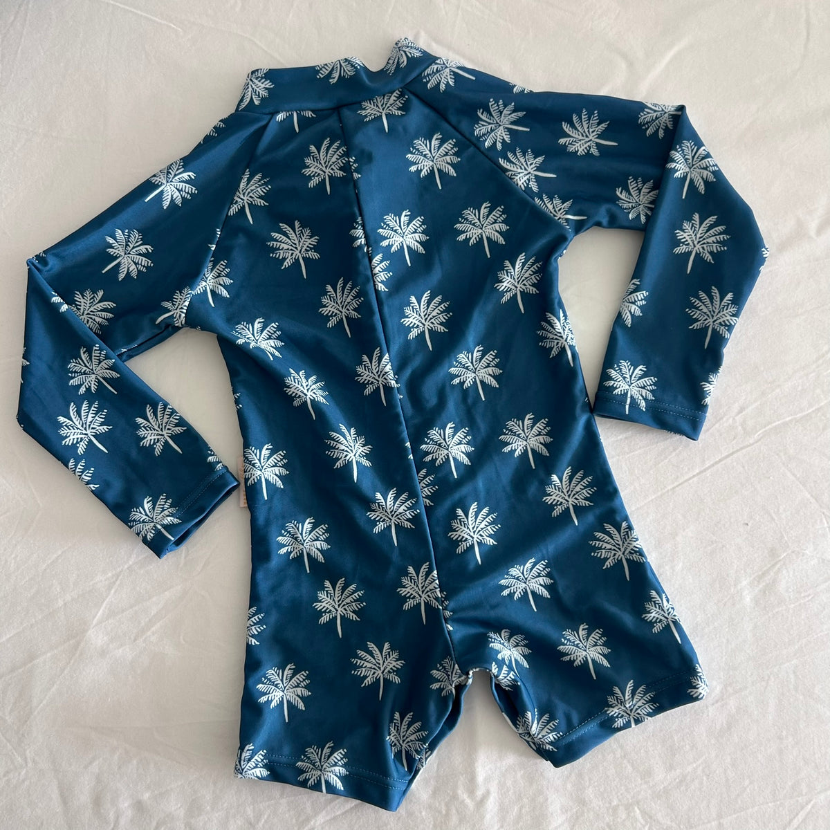 Bare and Boho Swimwear Age 0 Navy and Blue All-over White