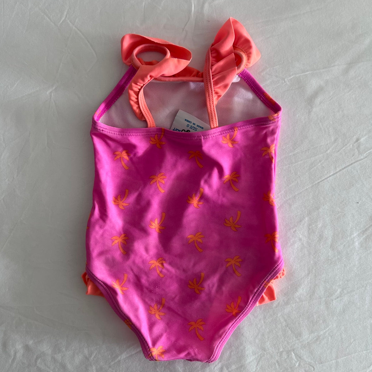 Mango Surf Swimwear Age 0 Pink and Coral All-over Palm