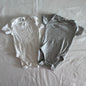 Dymples Age 00 short sleeve bodysuit in white with plain — like new condition.
