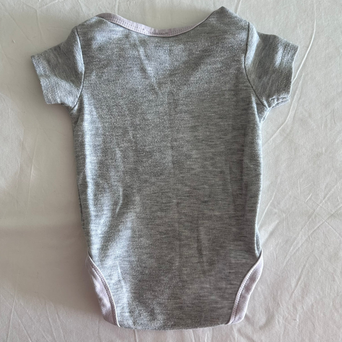 Baby Berry Bodysuit Baby Age 00 Grey & Lilac with Bunny
