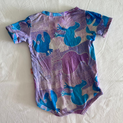 Kip & Co Bodysuit Baby Age 00 Purple and Blue