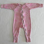 Bonds Age 00 onesie / zippy wondercool in pink with hot pink smiley face print allover â€” like new condition.